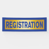 青色及びイベント金ゴールドの登録 横断幕 (横)