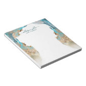 青色及び金ゴールドモダン用液体インキ事業 ノートパッド (アングル)