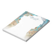 青色及び金ゴールドモダン用液体インキ事業 ノートパッド (回転)