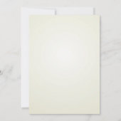 青色及び黄色の鳥類婚約パーティ招待状 招待状 (裏面)