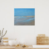 青色反射モンタリベット ポスター (キッチン)