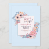 青色反射招待状 招待状 (正面/裏面)