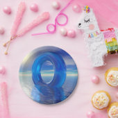 青色反射紙プレート ペーパープレート (パーティー)