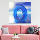 青色反射 キャンバスプリント (インサイチュ (リビング))