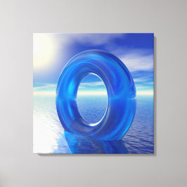 青色反射 キャンバスプリント