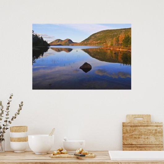 青色反射 ポスター (キッチン)