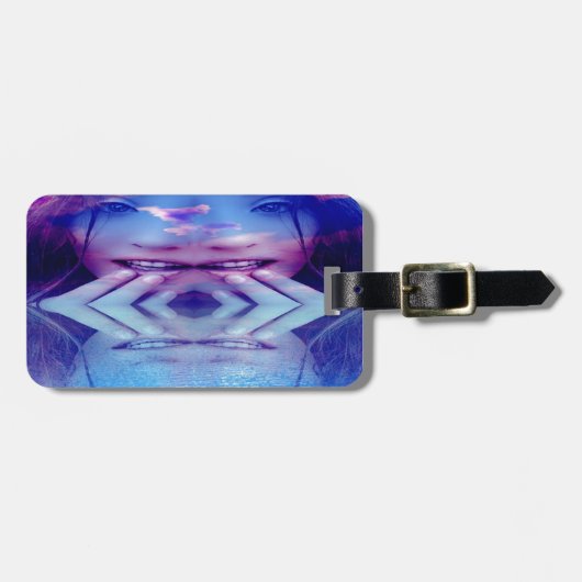 青色反射 ラゲッジタグ (正面横)