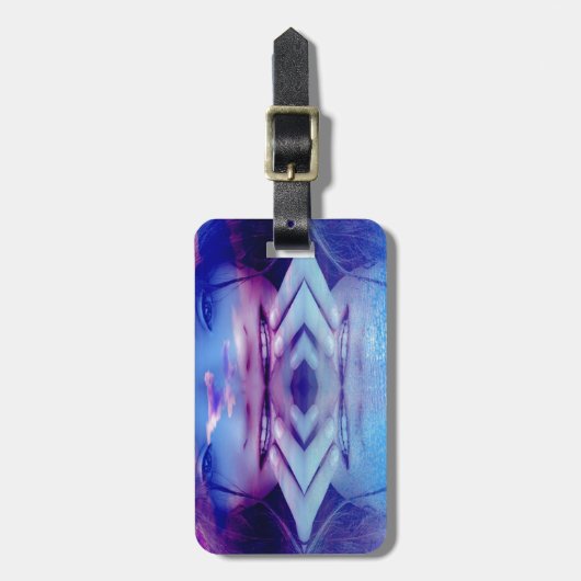 青色反射 ラゲッジタグ (正面縦)