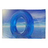 青色反射 枕カバー (裏面-左)