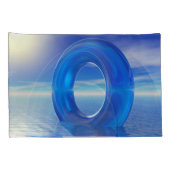 青色反射 枕カバー (裏面-右)