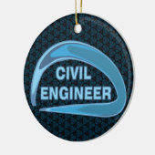 青色土木技師 セラミックオーナメント (左)