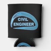 青色土木技師 缶クーラー (正面)