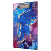 青色大理石瑪瑙シルバーグリッター釉薬 クリップボード (左)