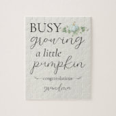 青色妊娠アナウンスリトルカボチャパズル ジグソーパズル (縦)