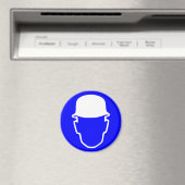 青色安全帽 マグネット (インサイチュ (食洗機))