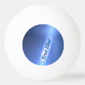 青色屈折パーソナライズされた 卓球ボール (正面)