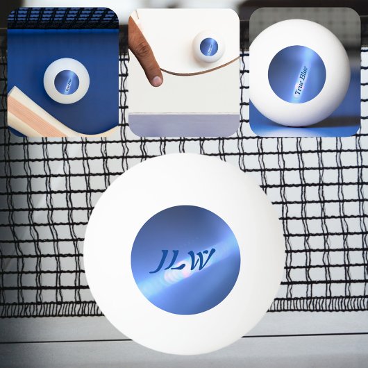 青色屈折パーソナライズされた 卓球ボール