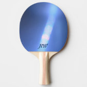 青色屈折 卓球ラケット (正面)