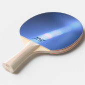 青色屈折 卓球ラケット (正面アングル)