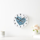 青色心気にナース時計 ラウンド壁時計 (ホーム)
