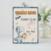 青色恐竜のラーサンキューカード サンキューカード (スタンド正面)