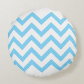 青色恐竜の幾何学 ラウンドクッション (裏面)