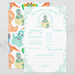 青色恐竜の赤ちゃんシャワーの予測とアドバイス