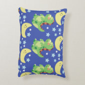 青色恐竜 アクセントクッション (裏面(縦))