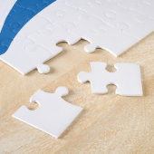 青色恐竜 ジグソーパズル (側面)