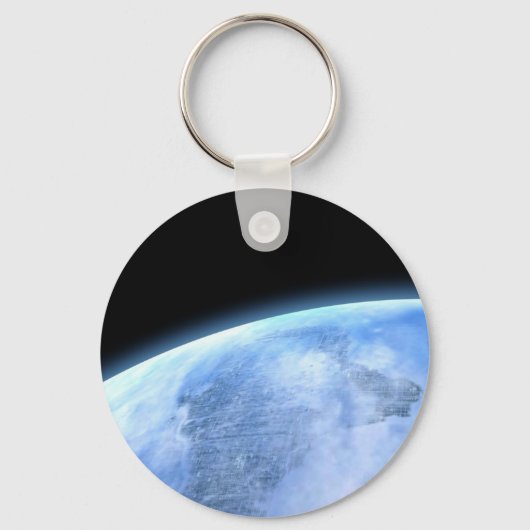 青色惑星 キーホルダー (正面)