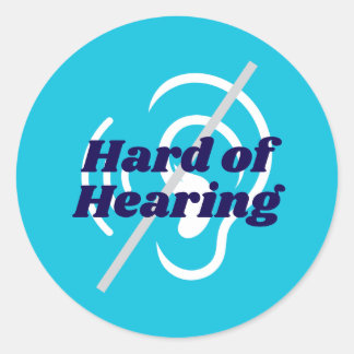 青色懸命補聴器 ラウンドシール