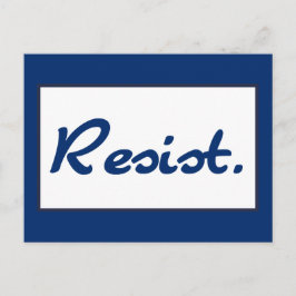 青色抵抗に抵抗する ポストカード