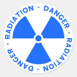 青色放射警告線 ラウンドシール