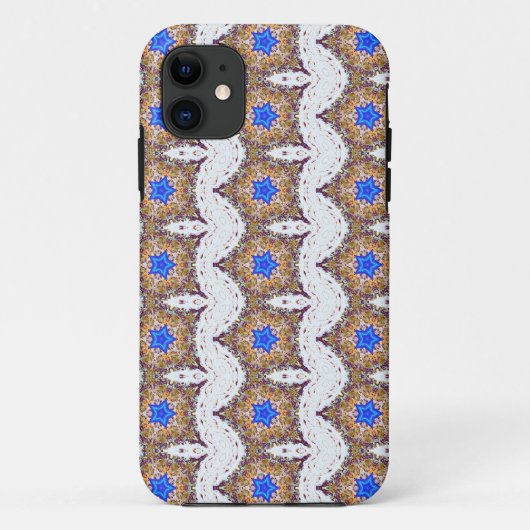 青色星形幾何学ケース Case-Mate iPhoneケース (裏面)
