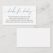 青色書道ベビー書 エンクロージャーカード (正面/裏面)