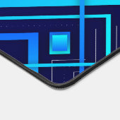 青色未来的な デスクマット (コーナー)