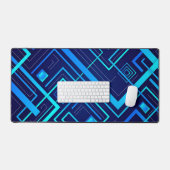 青色未来的な デスクマット (キーボード&マウス)