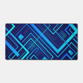 青色未来的な デスクマット (正面)