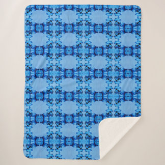 青色染料ハート シェルパブランケット