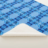 青色染料ハート シェルパブランケット (3/4)