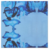 青色染料ハート ファブリック (クローズアップ)