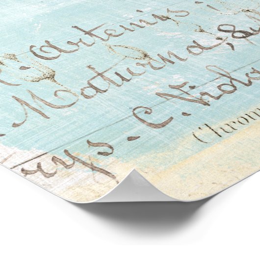 青色植物学 ポスター (角)