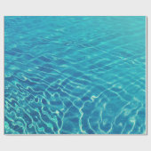 青色水体撮影 ラッピングペーパー (フラット)