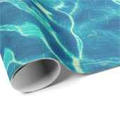 青色水体撮影 ラッピングペーパー (ロールコーナー)
