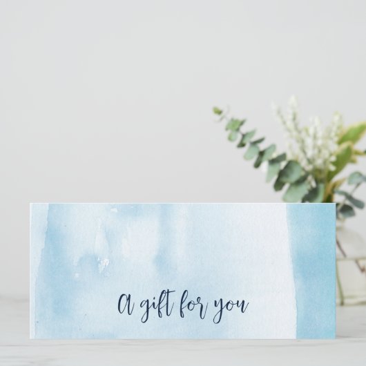 青色水彩贈与証 (スタンド正面)