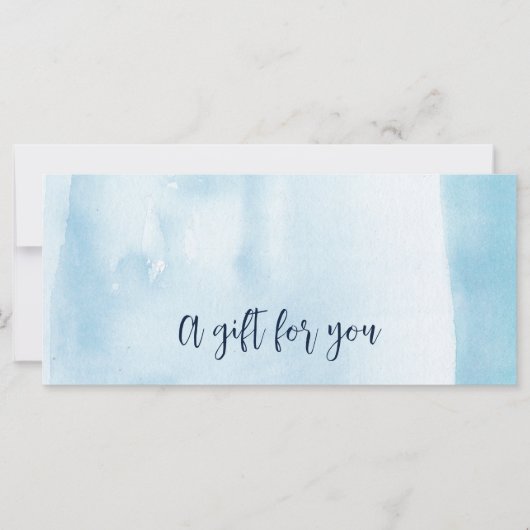 青色水彩贈与証 (正面)