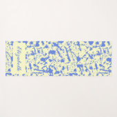 青色水彩(ばちゃばちゃ)跳ねるデザインヨガマット ヨガマット (正面(横))