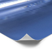 青色水滴ポスター ポスター (角)