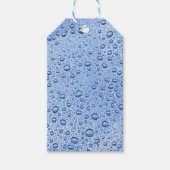 青色水滴 ギフトタグ (正面)