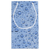 青色水滴 スモールペーパーバッグ (裏面)